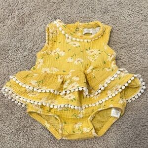 Rachel Zoe Yellow Floral Baby Dress